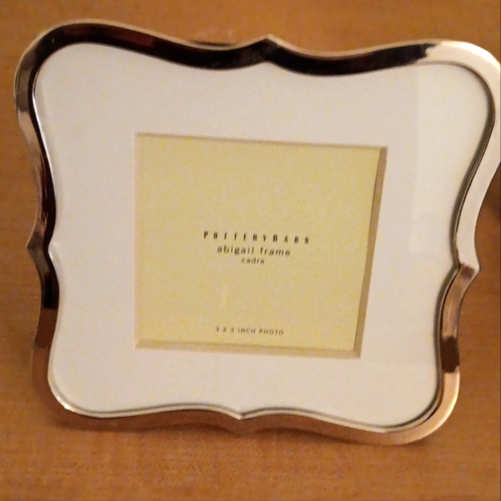 Day Sale Pottery Barn Abigail Small Silver Plated Picture Frame